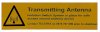 SAV Transmitting Antenna 50x170 mm Label
