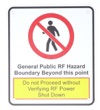 MERCS 3 General Public RF Hazard 175x200 Metal