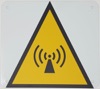 MERCS 5 RF Radiation Symbol 200x200 Metal