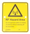 MERCS 8C RF Hazard Area 0.5M 175x200 Metal
