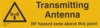 Transmitting Antenna RF Hazard 50x170 Metal