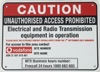 Caution Unauthorised Access Prohibited 250x175 Metal