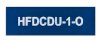 HFDCDU-1-O 75x25 Blue Traffolyte