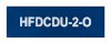 HFDCDU-2-O 75x25 Blue Traffolyte