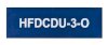 HFDCDU-3-O 75x25 Blue Traffolyte