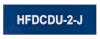 Label Traffolyte HFDCDU-2-J 75x25 Blue