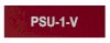 PSU-1-V 75x25 Red Traffolyte