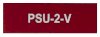 PSU-2-V 75x25 Red Traffolyte
