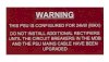 Label Traffolyte PSU RM conf to 24kw 80x40 Red