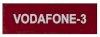 VODAFONE-3 75x25 Red Traffolyte