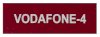 VODAFONE-4 75x25 Red Traffolyte