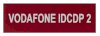 VODAFONE IDCDP-2 75x25 Red Traffolyte