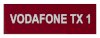 VODAFONE TX 1 75x25 Red Traffolyte