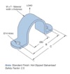 Saddle Clamp Unistrut HDG Suit 114 Pipe