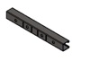 Vertical Strut Pre-Drilled HDG 370mm